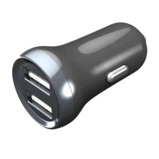 Porodo Dual Port Mini Car Charger 2.4A - Black